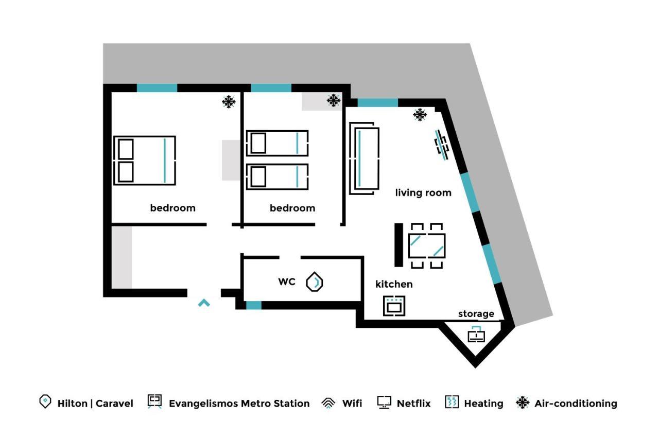 Minimal 2Bd Apartment With Lycabettus View By Upstreet Athens Luaran gambar